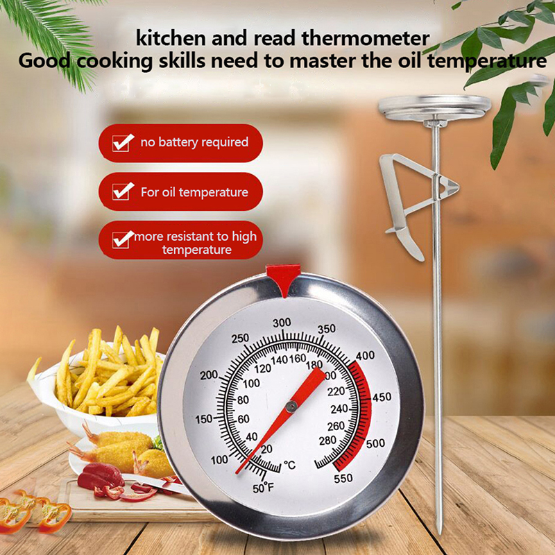 Instant Read Thermometer - 1Pc Stainless Steel Pocket Probe Thermometer