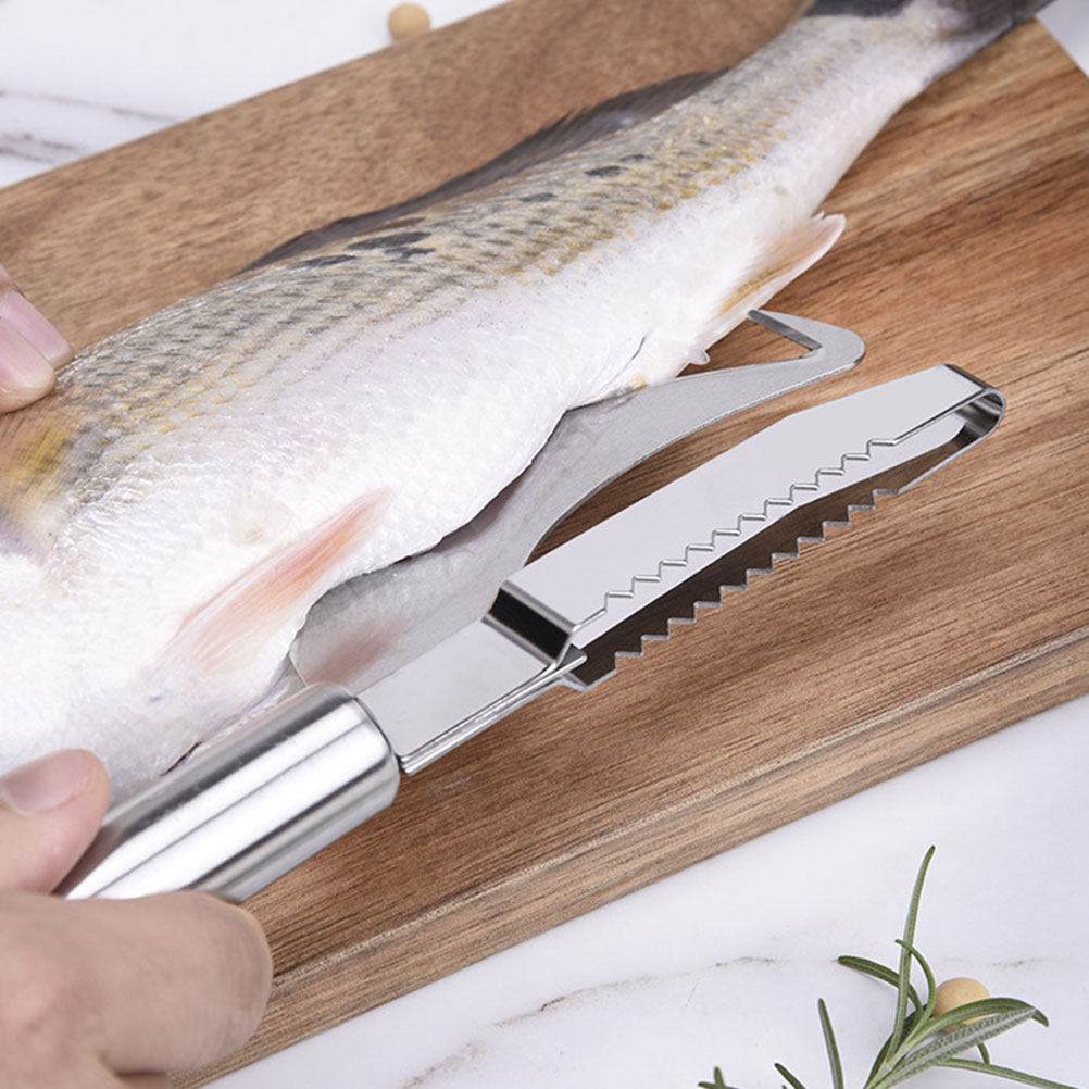 Kitchen Gadgets Store - 2Pcs Stainless Steel Fish Skin Cleaner