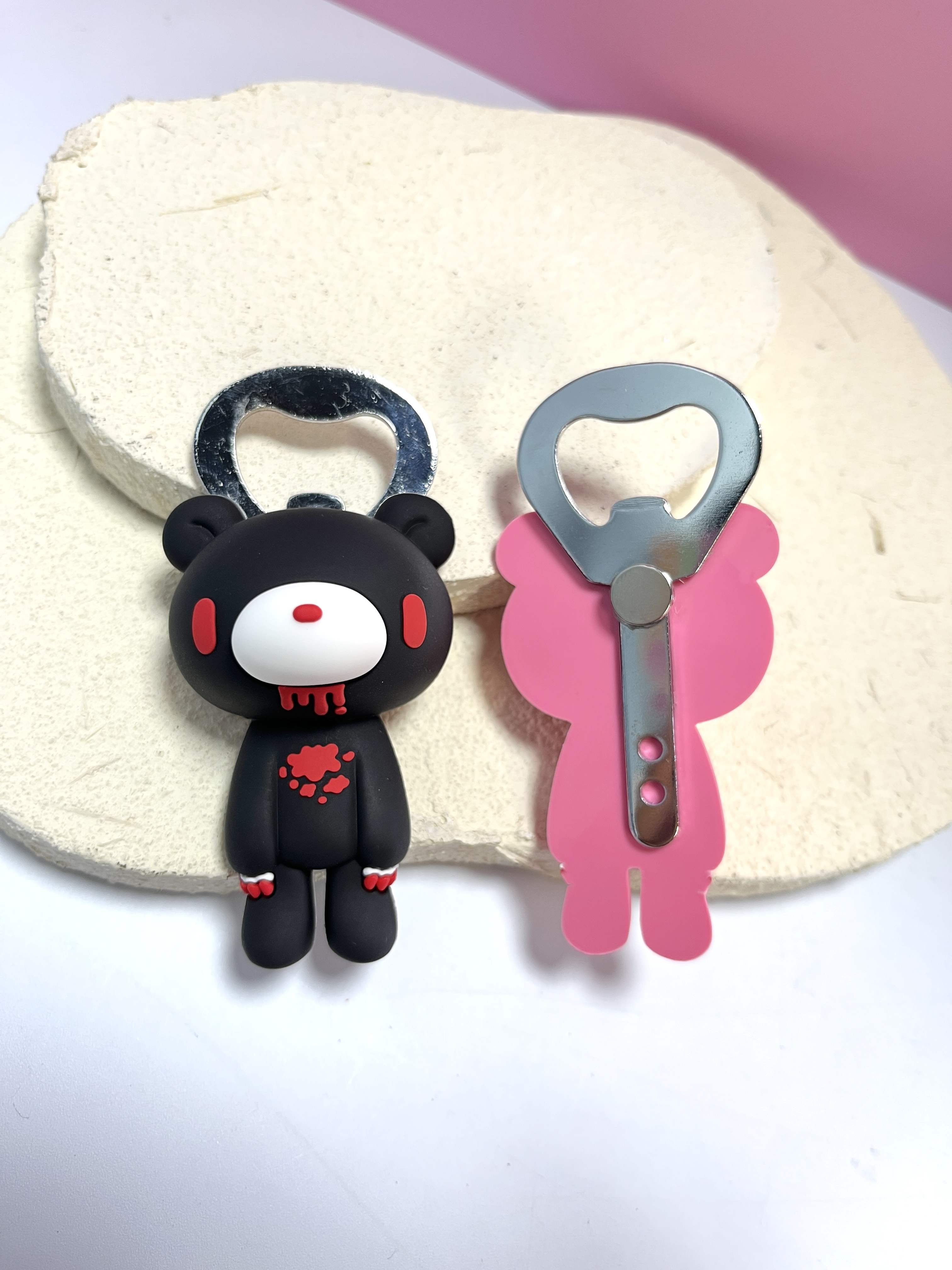Funny Kitchen Gadgets Gifts - Gothic Blood Bear Fridge Magnet Bottle