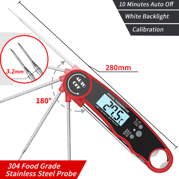 Instant Read Thermometer - Kitchen tools Digital Food Thermometer for