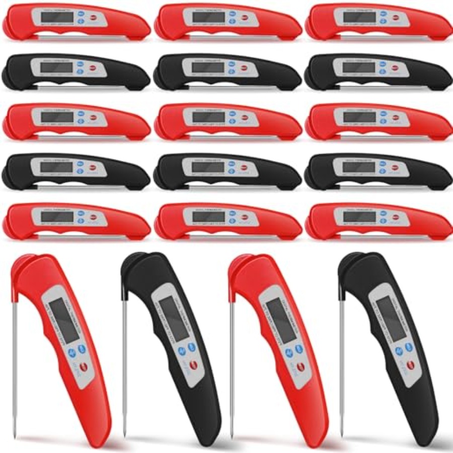Instant Read Thermometer - 20 Pcs Digital Meat Thermometer Foldable