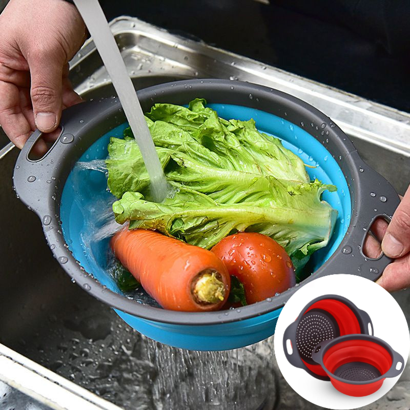 Collapsible Silicone Strainer  - Kitchen Gadgets Store บทวิจารณ์และราคา