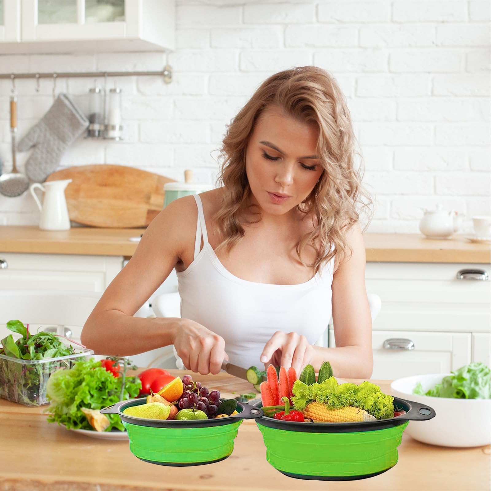 Collapsible Silicone Strainer  - Kitchen Gadgets Store บทวิจารณ์และราคา