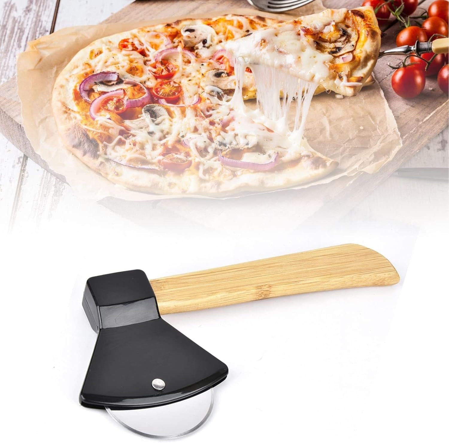 Cool Axe Shaped Pizza Cutter w - Funny Kitchen Gadgets Gifts บทวิจารณ์และราคา