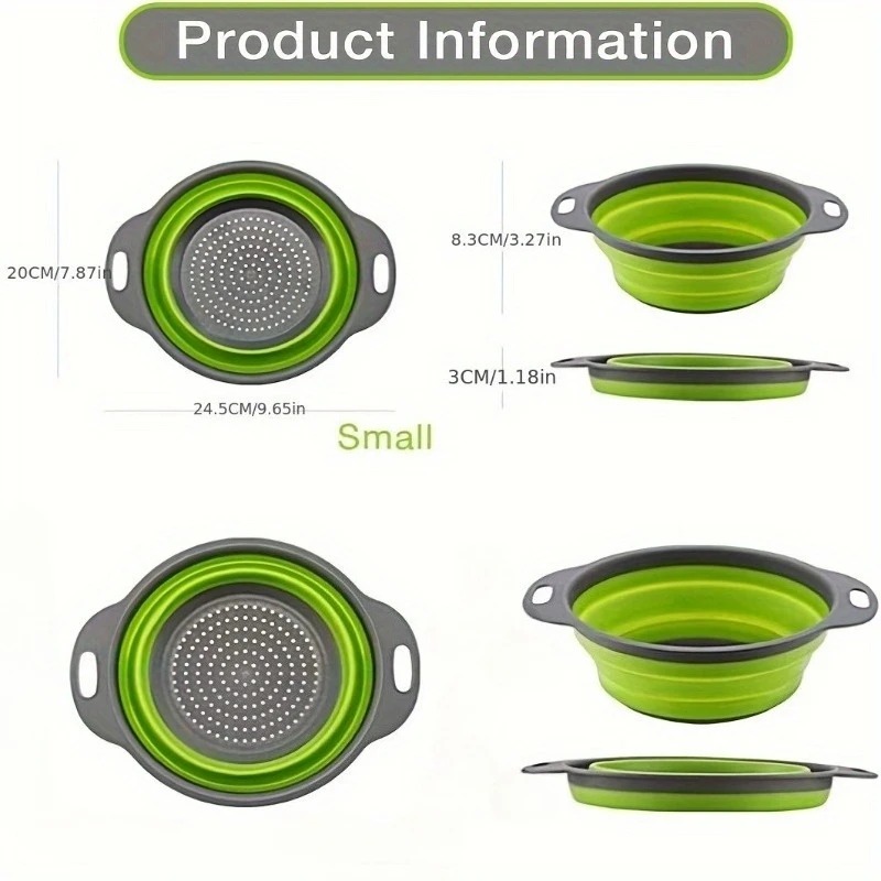 1/2pcs Collapsible Silicone Co - Kitchen Gadgets Store บทวิจารณ์และราคา