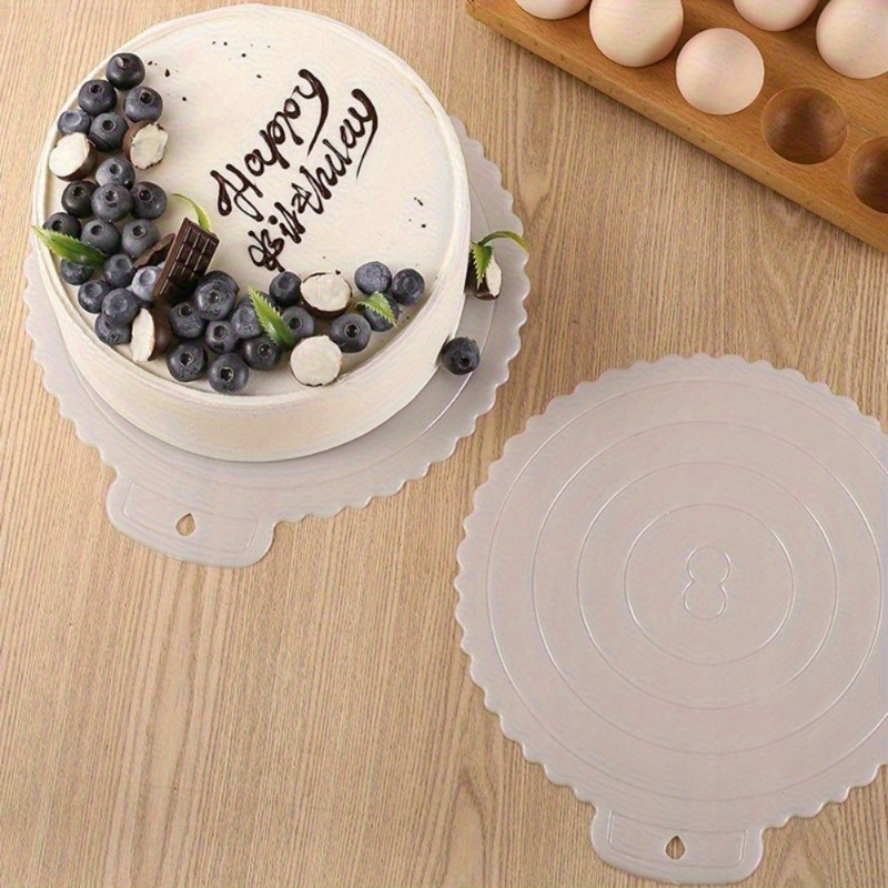 Reusable Plastic Round Cake Tr - Kitchen Gadgets Home Party บทวิจารณ์และราคา