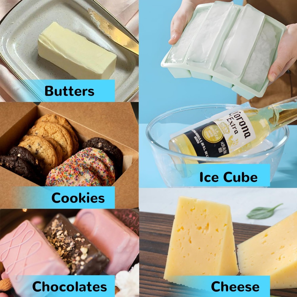 Silicone Freezer Trays with Li - Kitchen Gadgets Store บทวิจารณ์และราคา