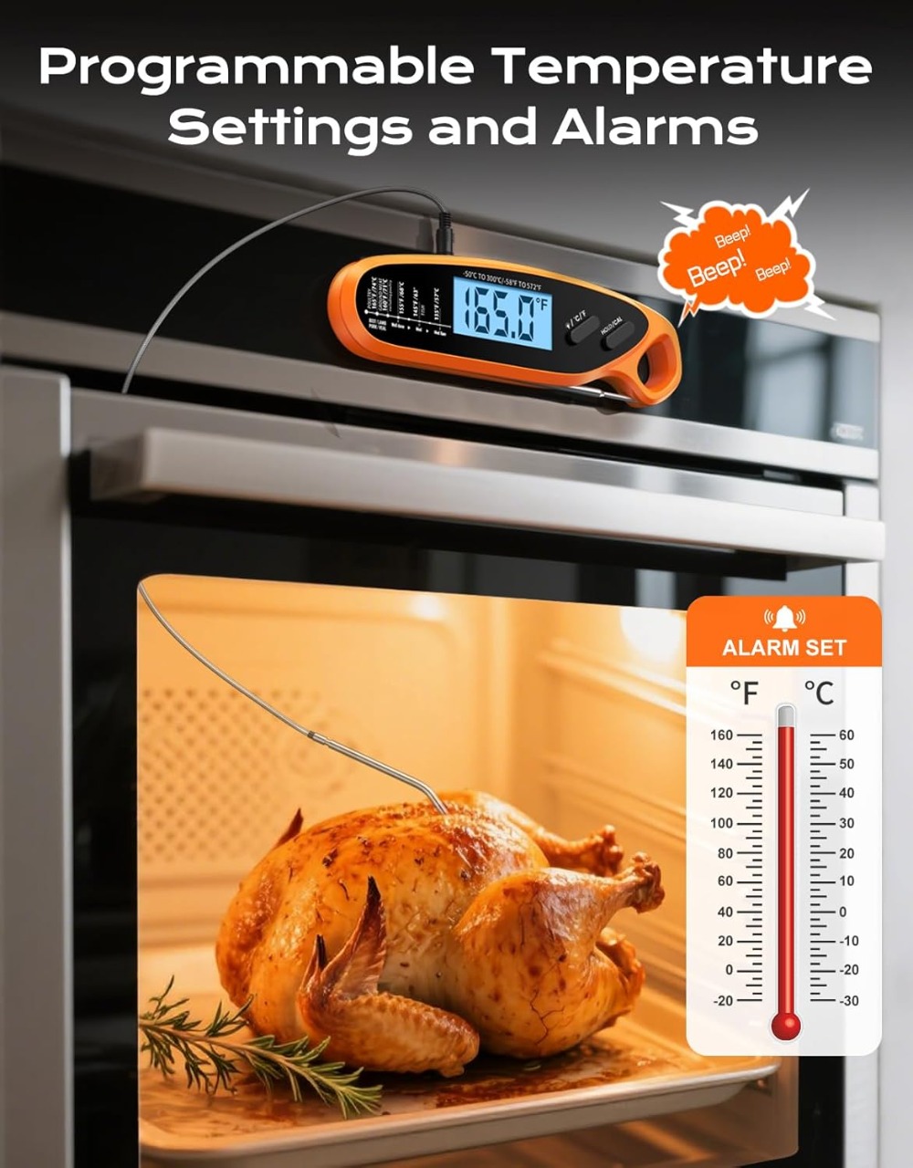 Dual Probe Digital Meat Thermo - Instant Read Thermometer บทวิจารณ์และราคา