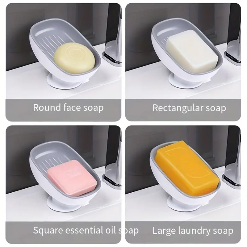 Suction Cup Soap Dish Drainabl - Kitchen Gadgets Luxury บทวิจารณ์และราคา
