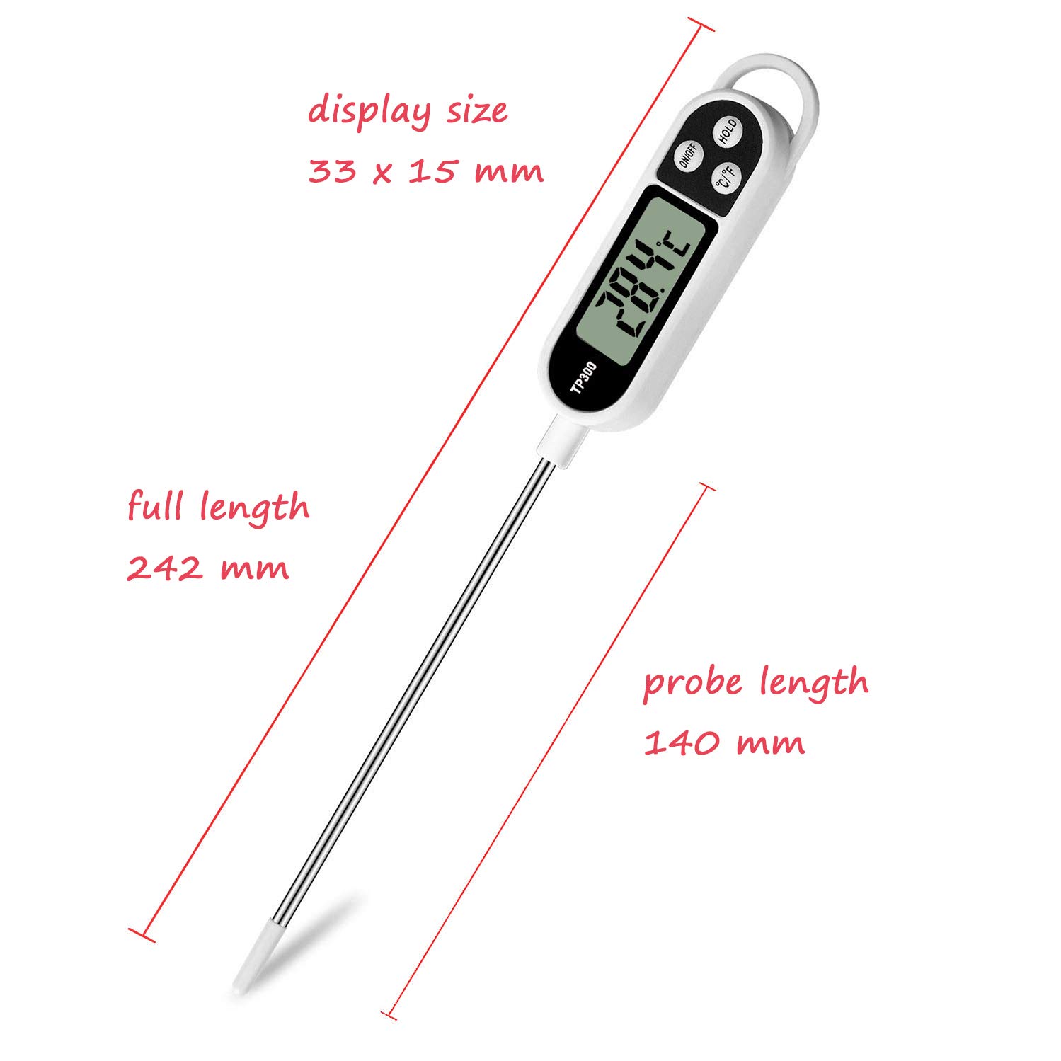 Instant Read Food Thermometer  - Instant Read Thermometer บทวิจารณ์และราคา