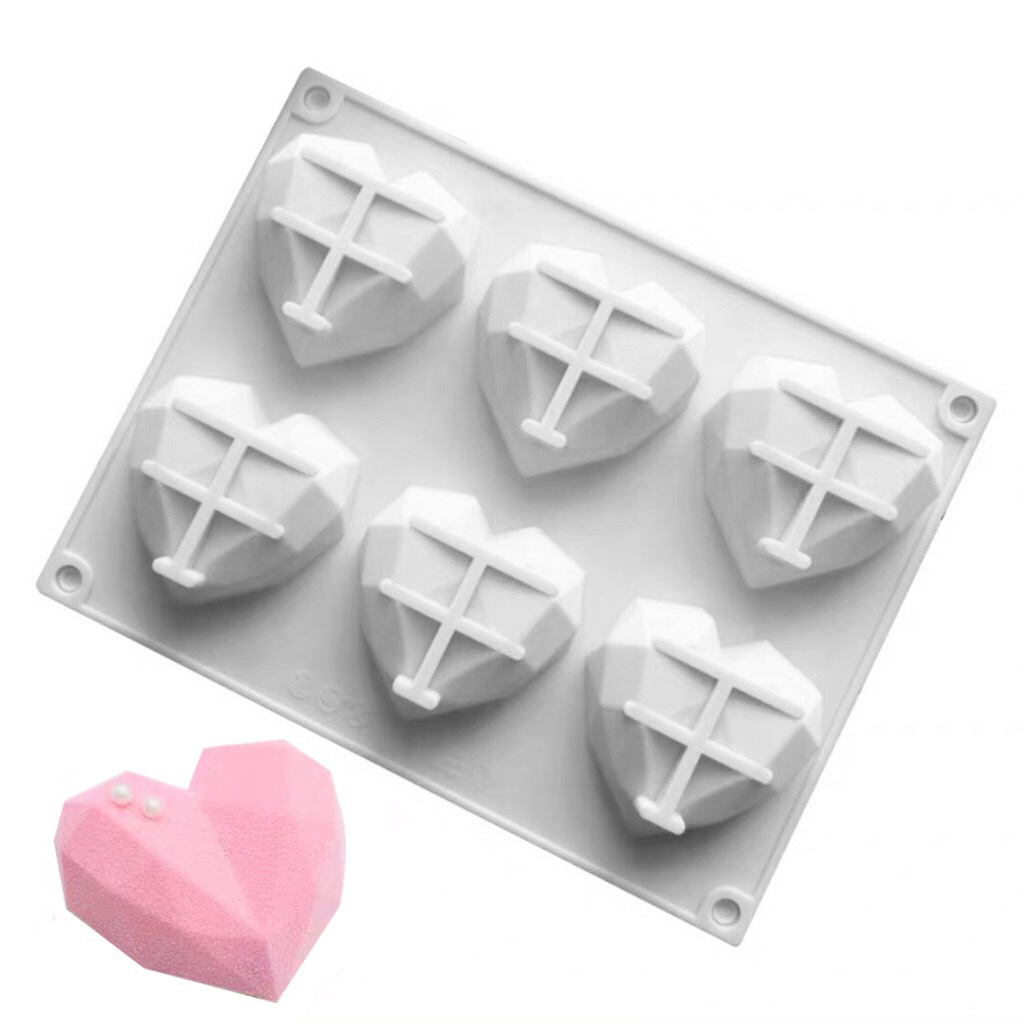 3D 6 Cavity Diamond Love Silic - Kitchen Gadgets Oxo บทวิจารณ์และราคา