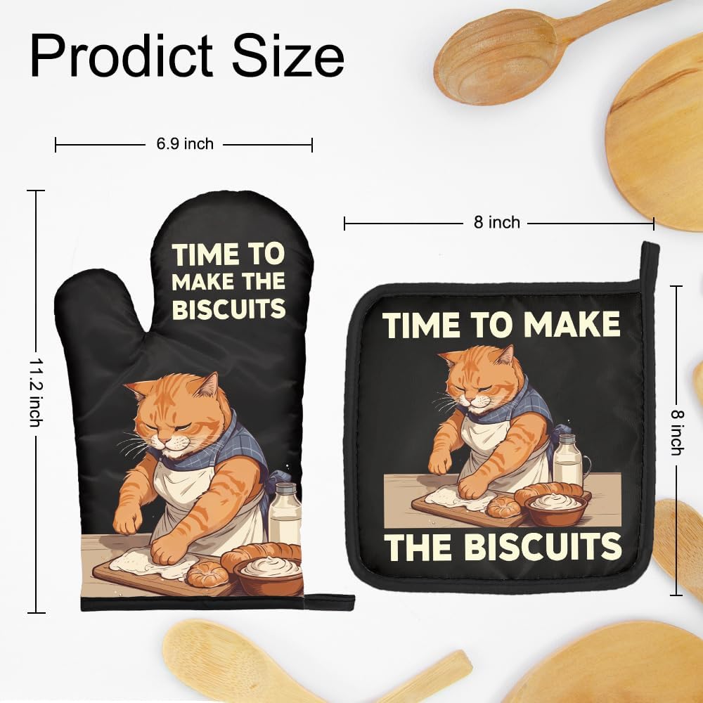 The Biscuits Funny Cat Oven Mi - Funny Kitchen Gadgets Gifts บทวิจารณ์และราคา
