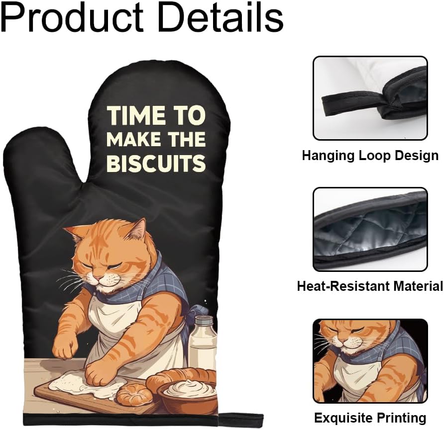 The Biscuits Funny Cat Oven Mi - Funny Kitchen Gadgets Gifts บทวิจารณ์และราคา