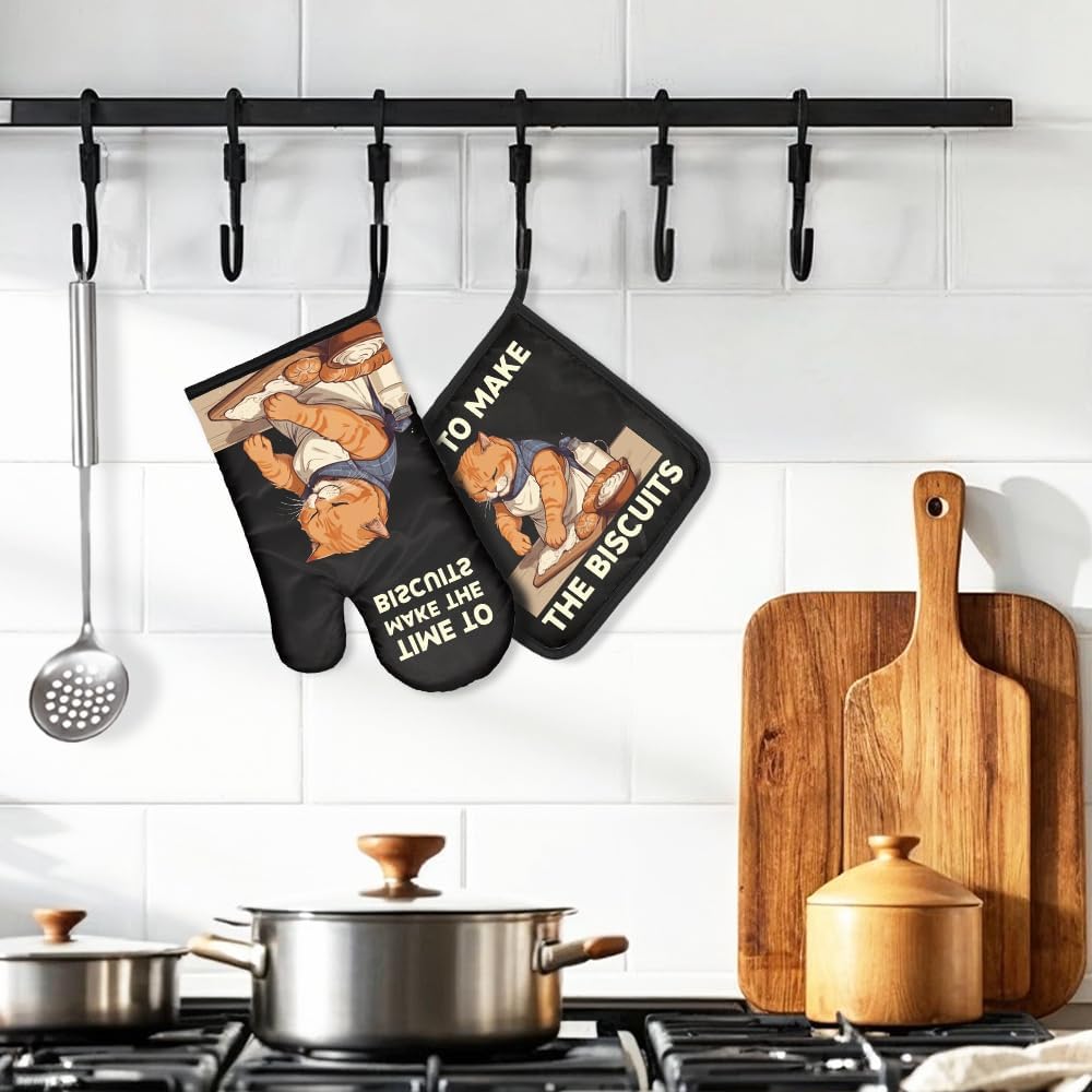 The Biscuits Funny Cat Oven Mi - Funny Kitchen Gadgets Gifts บทวิจารณ์และราคา