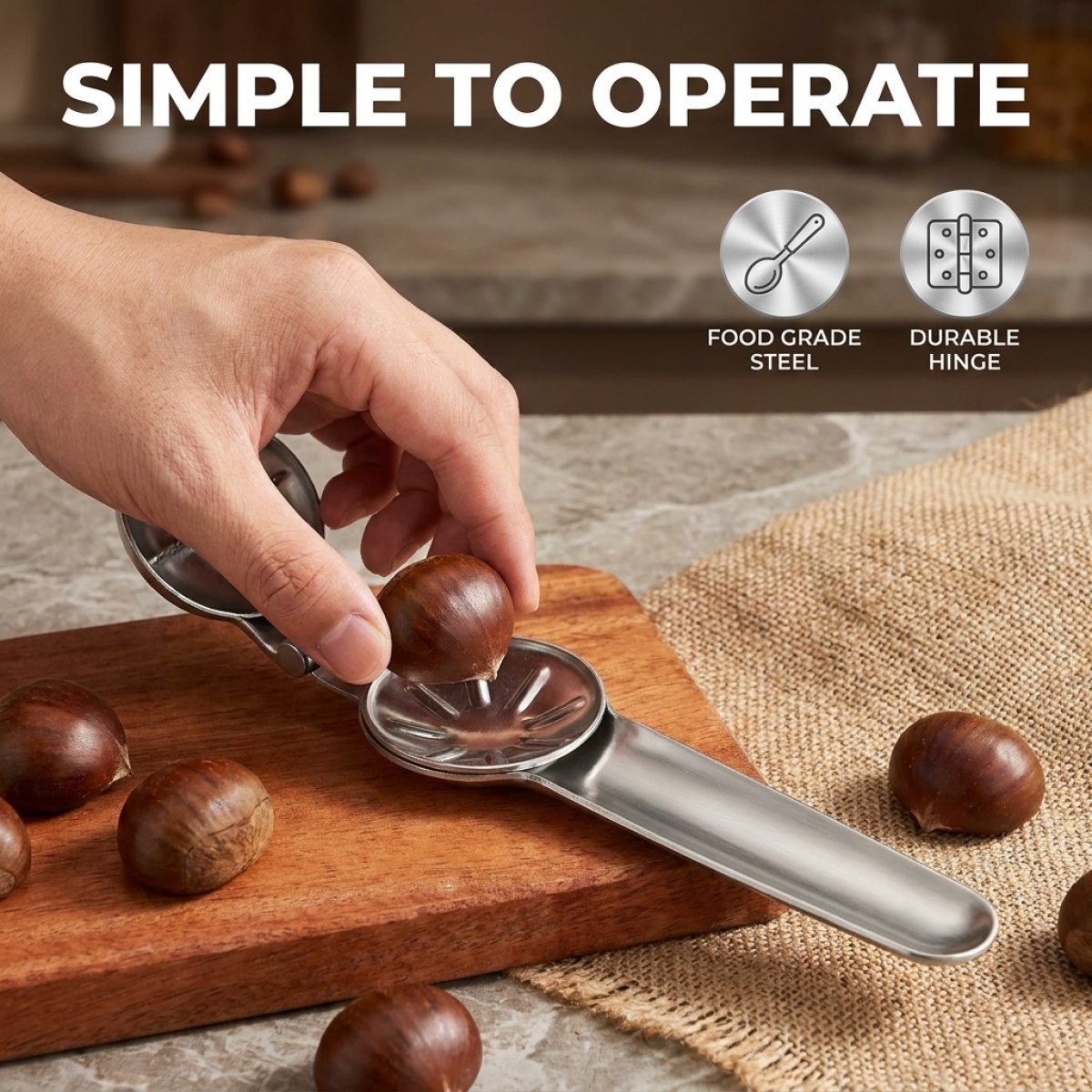 Chestnut Opener–Premium Stainl - Kitchen Gadgets To Have บทวิจารณ์และราคา