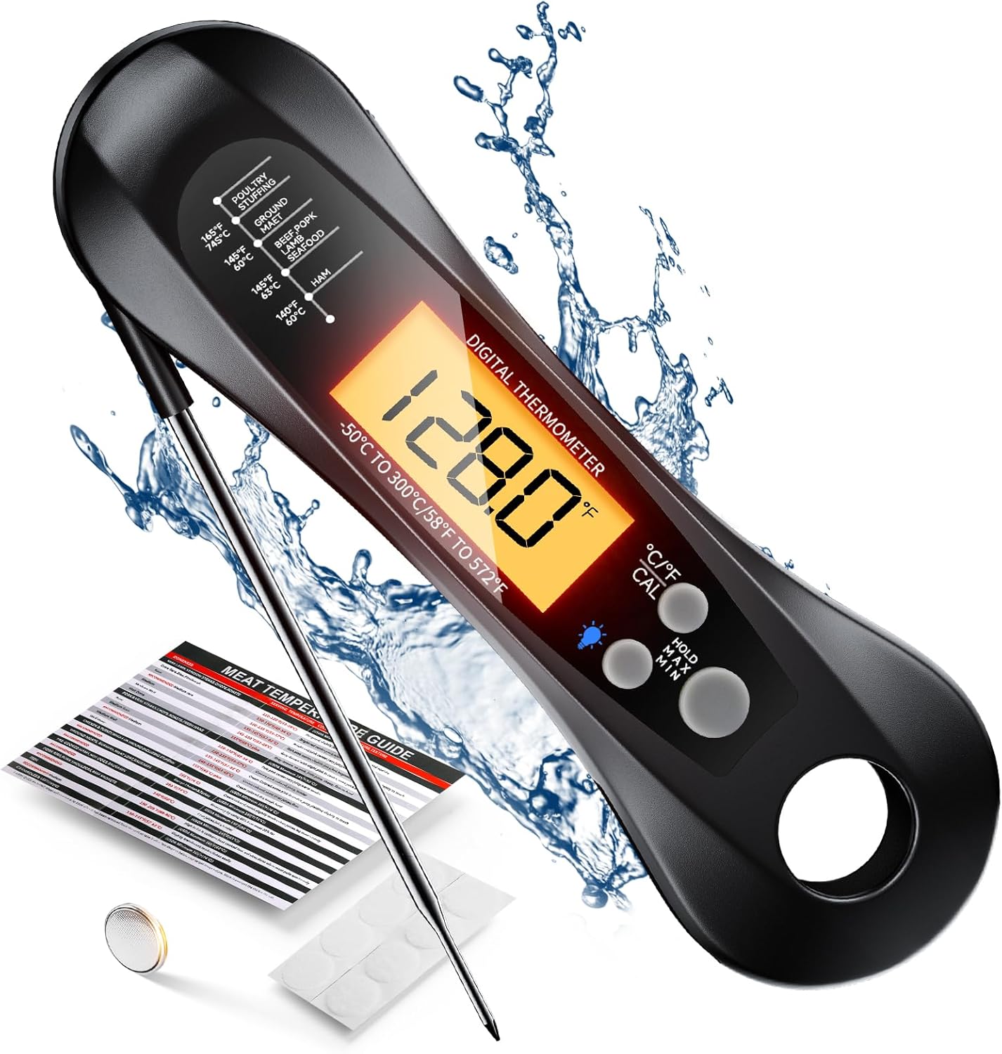Digital Instant Read Meat Ther - Instant Read Thermometer บทวิจารณ์และราคา