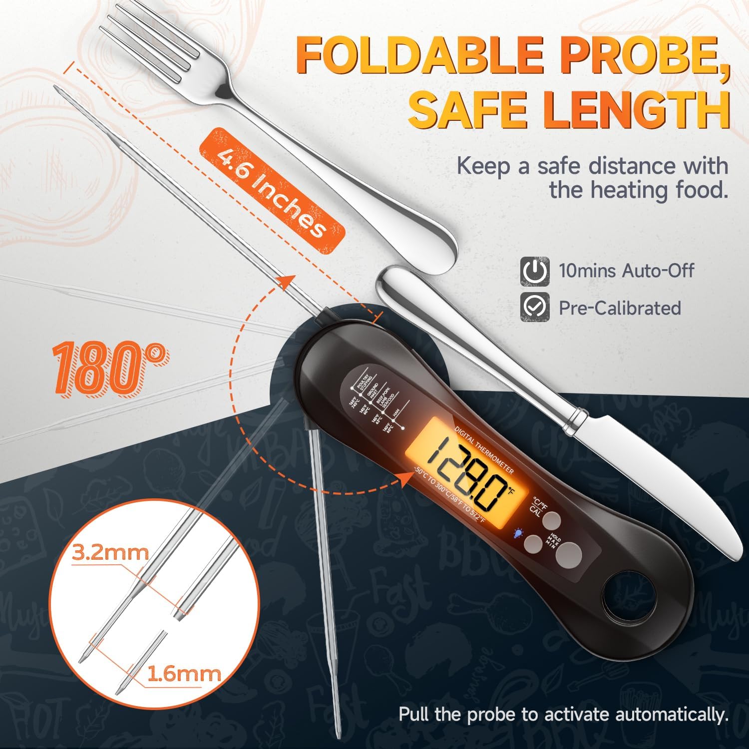 Digital Instant Read Meat Ther - Instant Read Thermometer บทวิจารณ์และราคา
