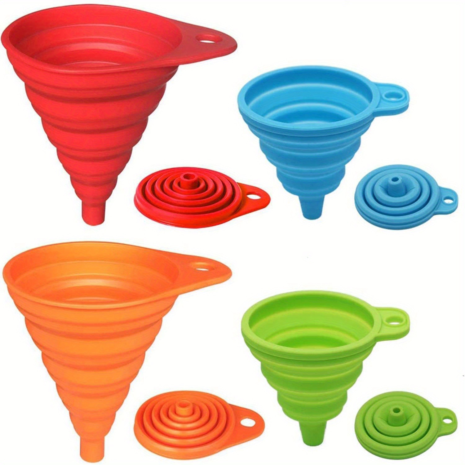 1/2/4PCS Silicone Collapsible  - Kitchen Handy Gadgets บทวิจารณ์และราคา