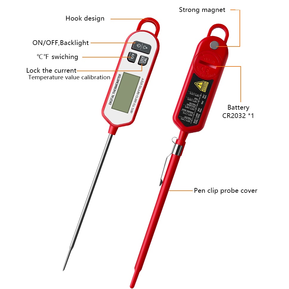 Digital Meat Thermometer  Inst - Instant Read Thermometer บทวิจารณ์และราคา