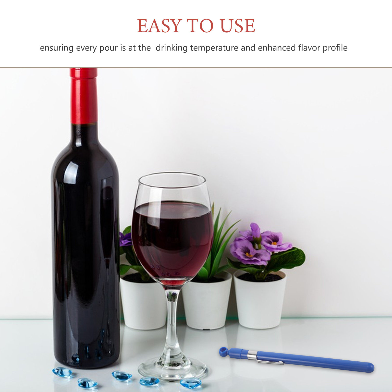 Easy Read Glass Wine Temperatu - Instant Read Thermometer บทวิจารณ์และราคา