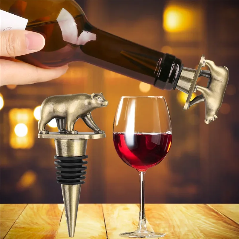 Portable Metal Bear Shape Wine - Kitchen Gadgets Club บทวิจารณ์และราคา