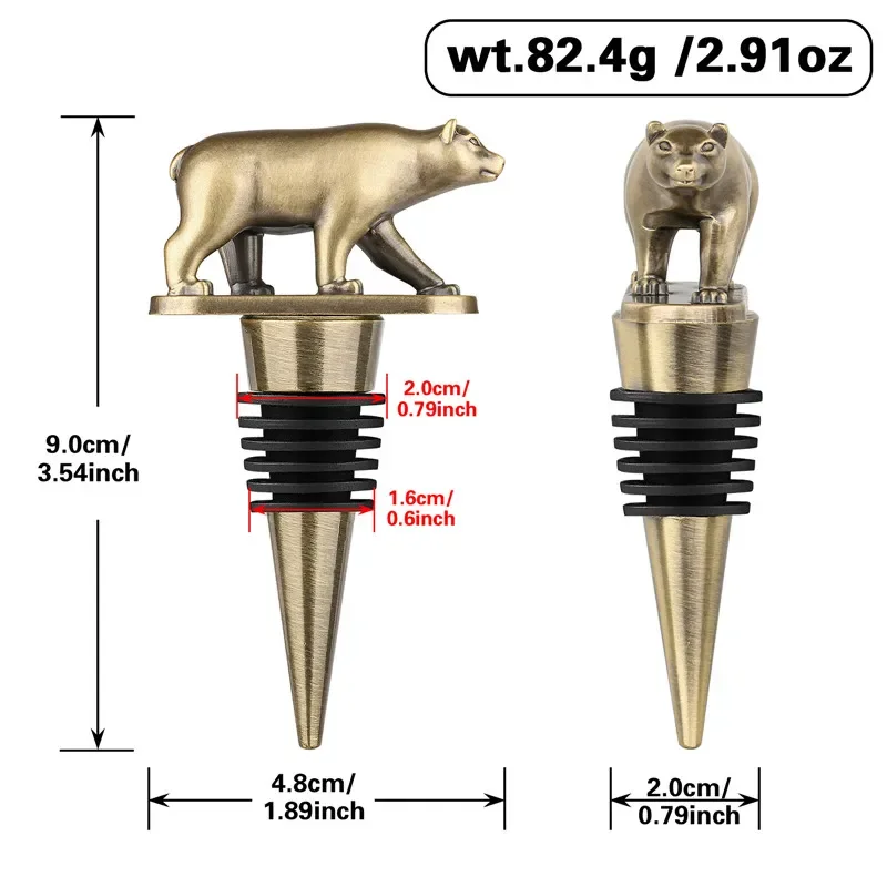 Portable Metal Bear Shape Wine - Kitchen Gadgets Club บทวิจารณ์และราคา