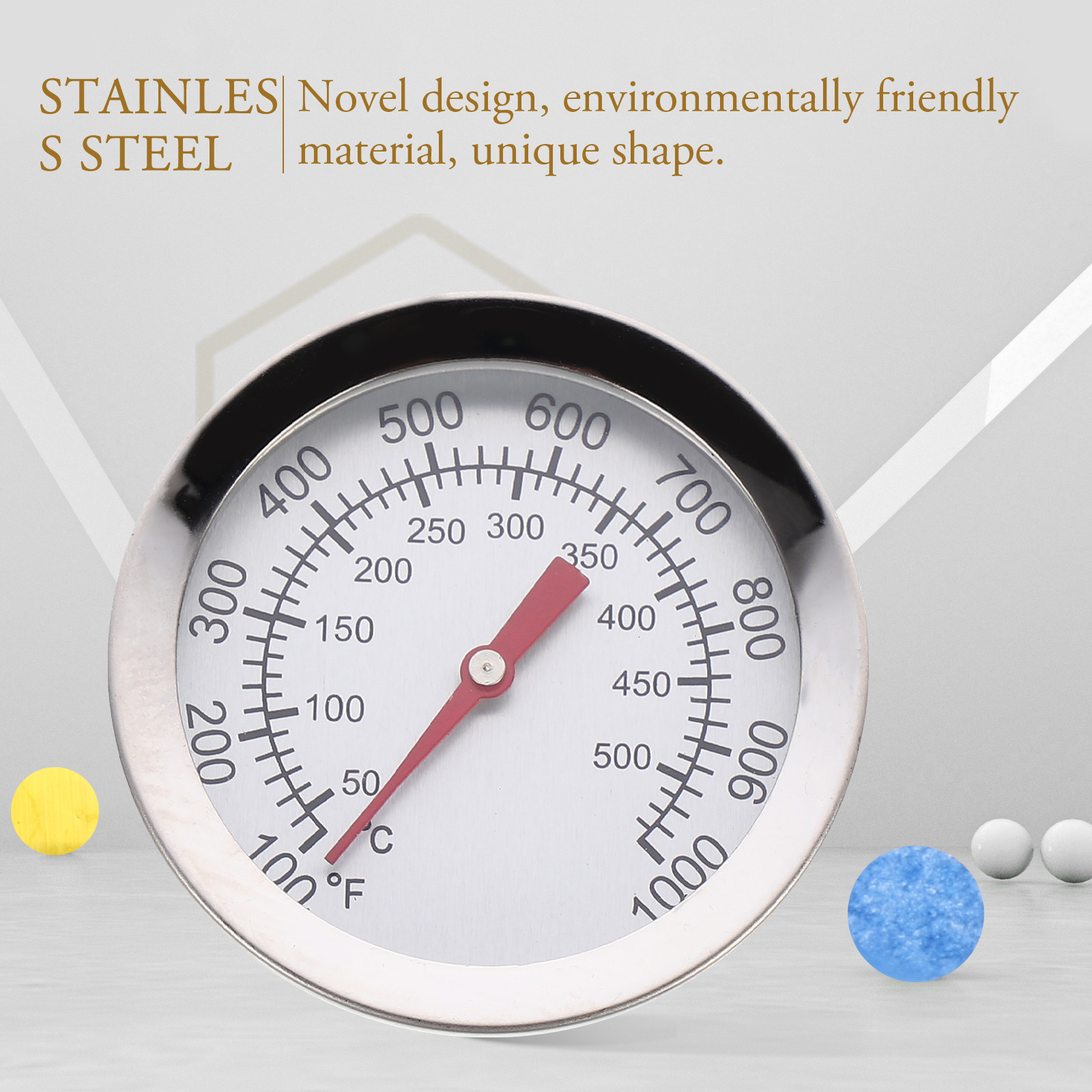2Pcs Stainless Steel Oven Ther - Instant Read Thermometer บทวิจารณ์และราคา
