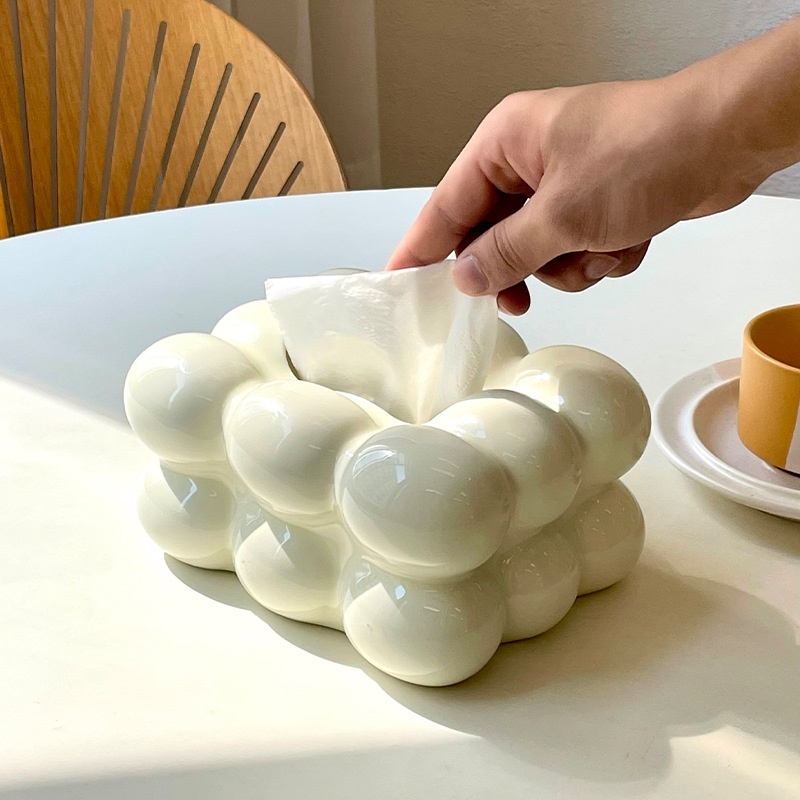Light Luxury Tissue Box Cerami - Kitchen Gadgets Luxury บทวิจารณ์และราคา