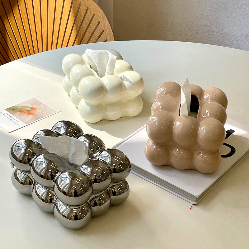 Light Luxury Tissue Box Cerami - Kitchen Gadgets Luxury บทวิจารณ์และราคา