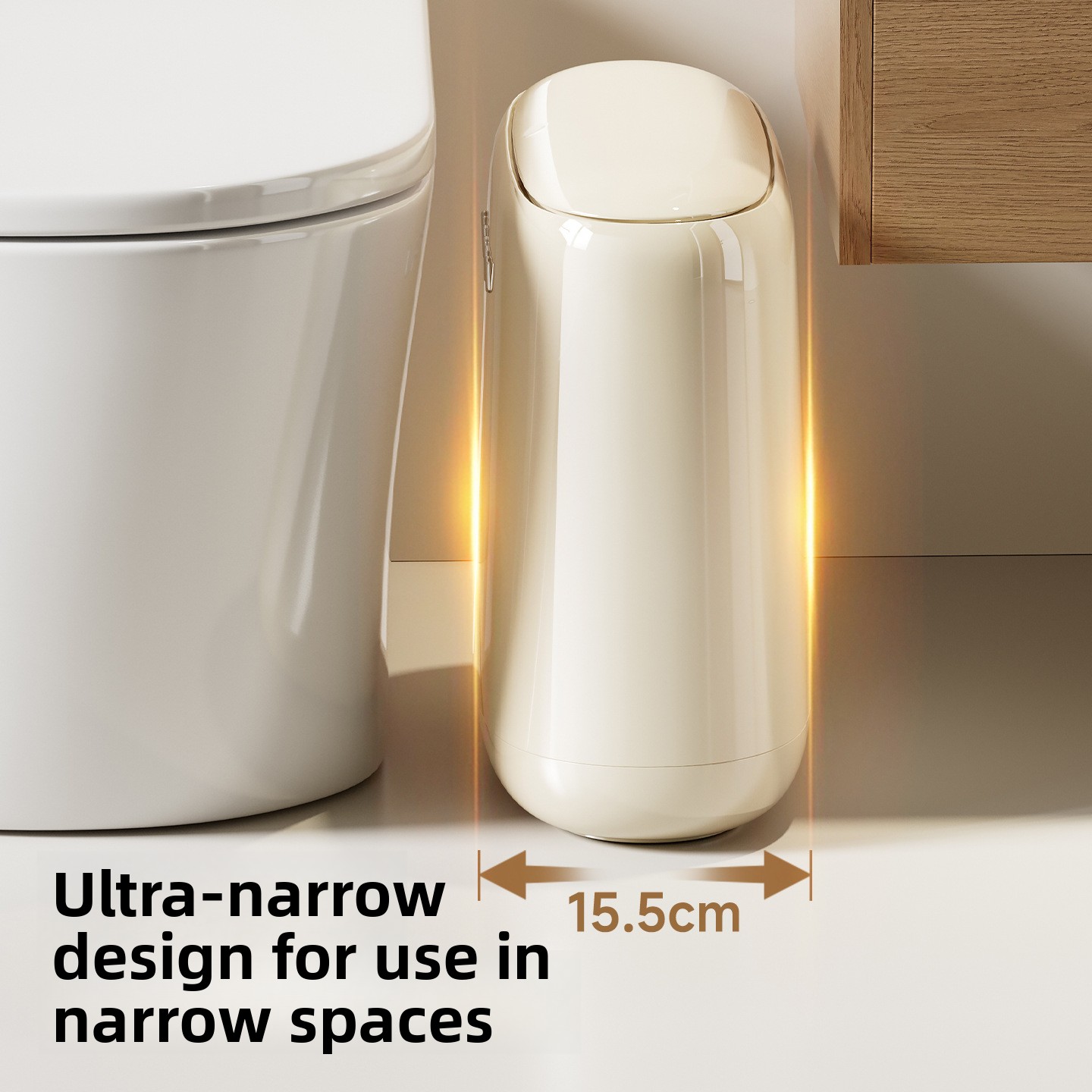 12L Trash Bin Narrow Gap Trash - Kitchen Gadgets Luxury บทวิจารณ์และราคา