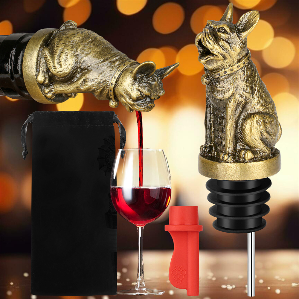 Cute French Bulldog Wine Pouer - Kitchen Handy Gadgets บทวิจารณ์และราคา