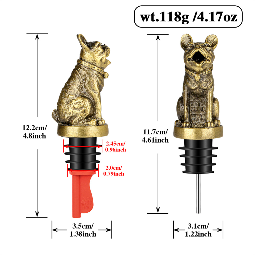 Cute French Bulldog Wine Pouer - Kitchen Handy Gadgets บทวิจารณ์และราคา