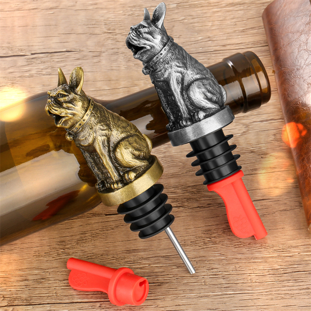 Cute French Bulldog Wine Pouer - Kitchen Handy Gadgets บทวิจารณ์และราคา
