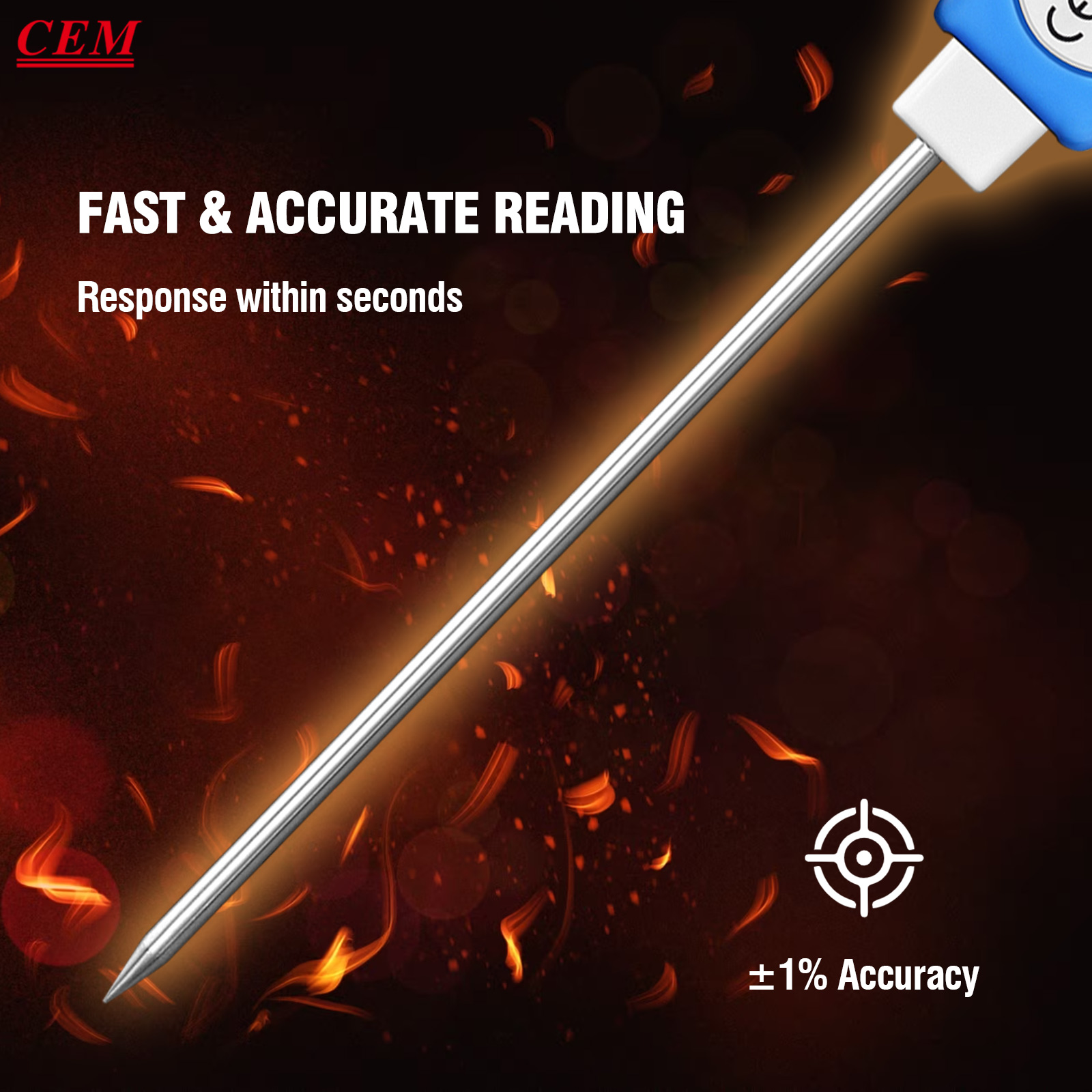 CEM Meat Thermometer Digital,  - Instant Read Thermometer บทวิจารณ์และราคา