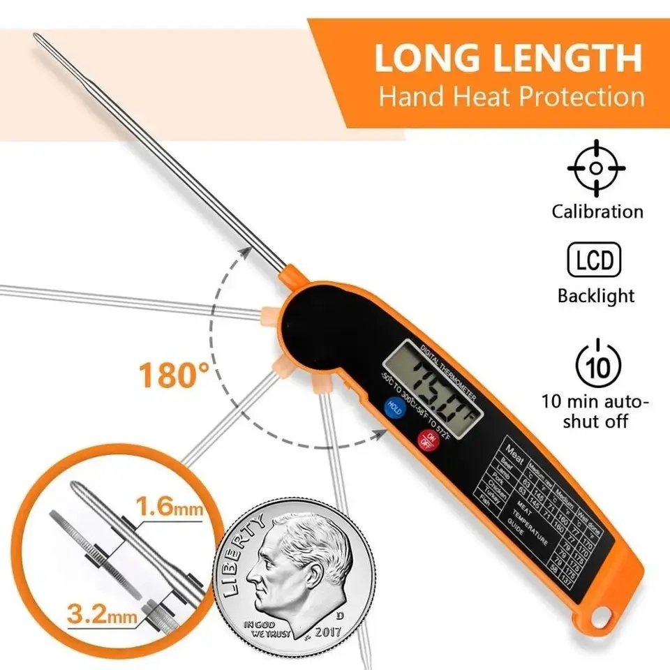 Waterproof Digital Kitchen Foo - Instant Read Thermometer บทวิจารณ์และราคา