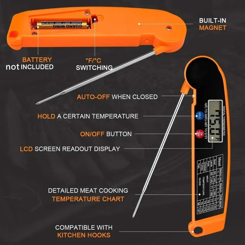 Waterproof Digital Kitchen Foo - Instant Read Thermometer บทวิจารณ์และราคา