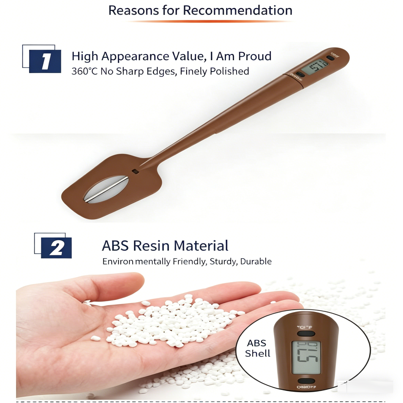 2-in-1 Spatula Thermometer, In - Instant Read Thermometer บทวิจารณ์และราคา