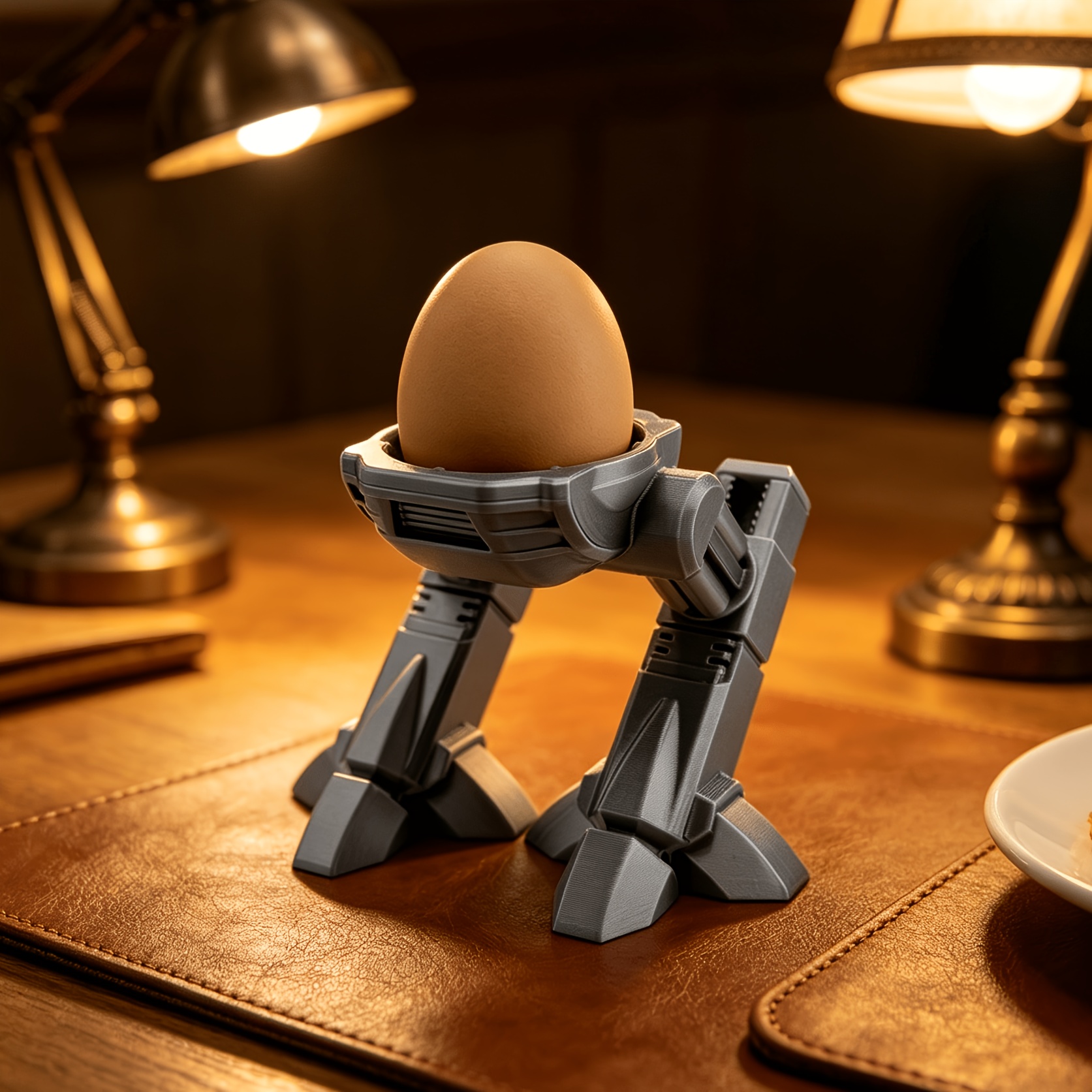 Mechanical Robot Egg Cups 3D P - Funny Kitchen Gadgets Gifts บทวิจารณ์และราคา